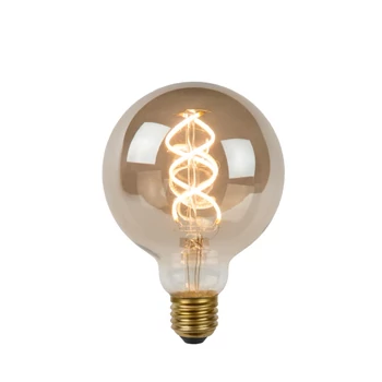 Bec filament dimabil Lucide E27-LED 5W 230lm 2200K 360° Cri80 sticla gri fumuriu - 49062/05/65