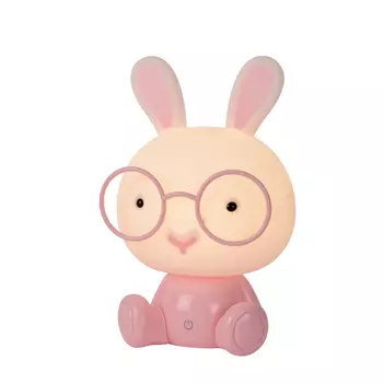 Veioza copii Lucide DODO Rabbit stil clasic plastic roz LED IP20 - 71591/03/66