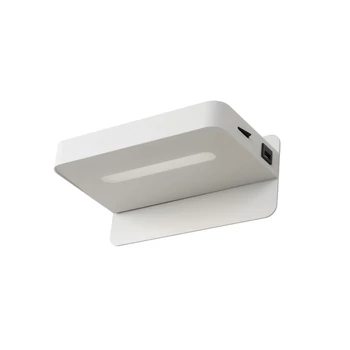 Aplica de perete Lucide ATKIN stil modern metal alb forma dreptunghi LED IP20 - 77280/05/31