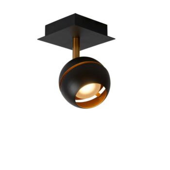 Plafoniera tip spot Lucide BINARI stil modern metal negru forma unghiular LED IP20 - 77975/05/30