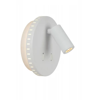 Aplica de perete Lucide BENTJER stil modern metal alb forma rotund LED IP20 - 79201/09/31