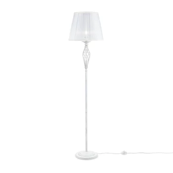 Lampadar Maytoni GRACE organza alb 1x E14 - ARM247-11-G