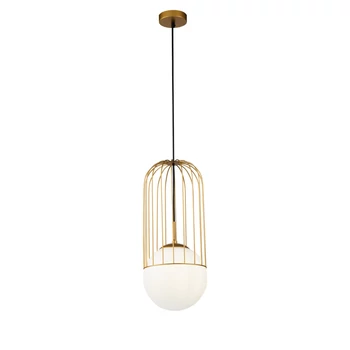 Pendul Maytoni TELFORD sticla alb 1x E27 - P363PL-01G