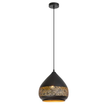 Pendul Rabalux KAIA E27 metal negru cu abajur metal stil tropical IP20 - 2278