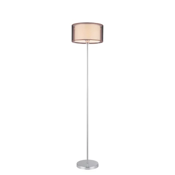 Lampadar Rabalux ANASTASIA E27 metal crom cu abajur textil marostil traditional IP20 - 2633