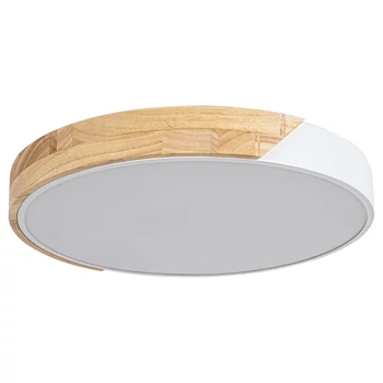 Plafoniera Rabalux MAPLE LED 24W metal lemn alb mat cu abajur plastic albstil scandinav IP20 - 3527