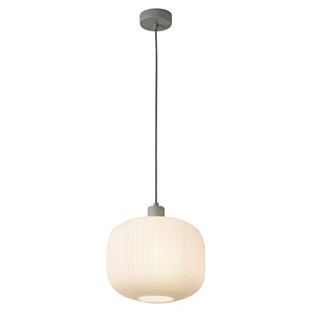 Pendul Rabalux SORAYA E27 metal gri cu abajur sticla albstil scandinav IP20 - 3970