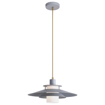 Pendul Rabalux CAMERON E27 metal gri cu abajur metal sticla albstil Industrial IP20 - 4313