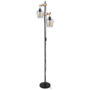 Lampadar Rabalux FABIAN E27 metal negru mat cu abajur metal stil Industrial IP20 - 5246