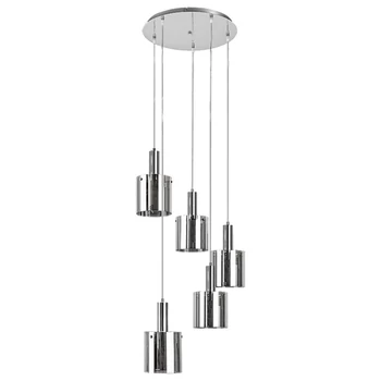 Pendul Rabalux DONATI E27 metal crom cu abajur sticla sticla fumuriustil modern IP20 - 5251