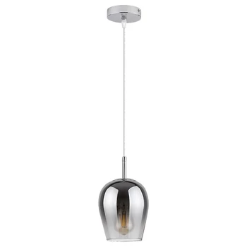 Pendul Rabalux PETUNIA E27 metal crom cu abajur sticla sticla fumuriustil modern IP20 - 5252