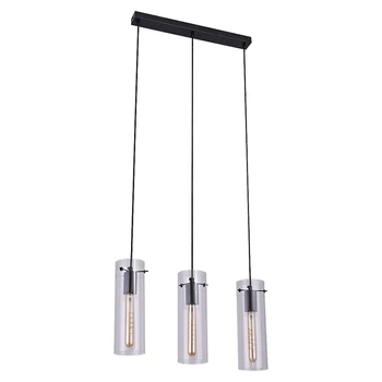 Pendul Rabalux ACANTHA E27 metal negru cu abajur sticla transparentstil modern IP20 - 5259