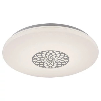 Plafoniera smart Rabalux OPHELIA LED 24W metal crom cu abajur plastic albstil modern IP20 - 5364