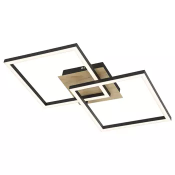 Plafoniera Rabalux ASHTON LED 24W metal negru mat cu abajur plastic albstil modern IP20 - 6589