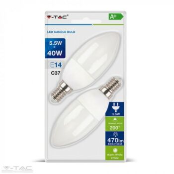 Bec cu LED Vtac E14 5,5W Lumina naturala - Vtac SKU-7292