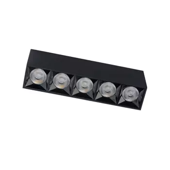 Plafoniera Nowodvorski Mini LED, metal, negru, 3000K, 20W, 1700lm - TL-10055