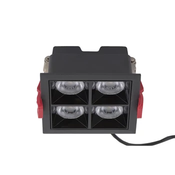 Spot incastrabil Nowodvorski Mini LED, metal, negru, 3000K, 16W, 1400lm - TL-10061