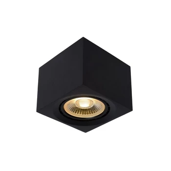 Plafoniera tip spot Lucide FEDLER stil modern aluminiu negru forma unghiular GU10-LED IP20 - 09922/12/30