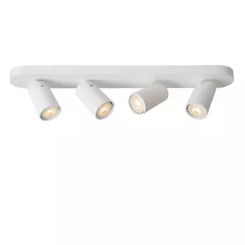 Plafoniera tip spot Lucide XYRUS stil modern aluminiu alb forma ovala GU10-LED IP20 - 23954/21/31