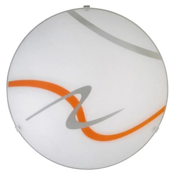 Plafoniera Rabalux SOLEY E27 metal plastic alb cu abajur sticla alb cu motivestil traditional IP20 - 1815