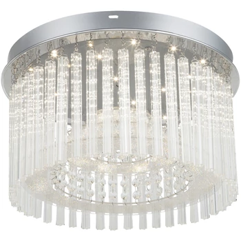 Plafoniera Rabalux DANIELLE LED 18W metal crom cu abajur acril sticla cristal transparentstil modern IP20 - 2449