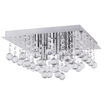 Plafoniera Rabalux CORINNA E14 metal crom cu abajur cristal acril transparentstil modern IP20 - 2618