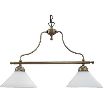 Candelabru Rabalux MARIAN E27 metal bronz cu abajur sticla albstil clasic IP20 - 2707