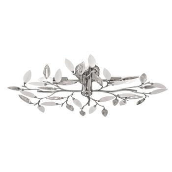 Plafoniera Rabalux LILIAN E14 metal crom cu abajur acril sticla opalstil modern IP20 - 2839
