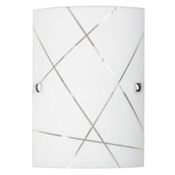 Aplica de perete Rabalux PHAEDRA E27 metal alb cu abajur sticla alb cu motivestil modern IP20 - 3697