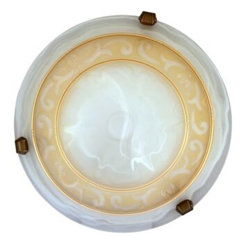 Plafoniera Rabalux LARETTA E27 metal sticla alabastru alb cu abajur sticla stil clasic IP20 - 3713