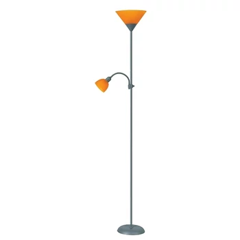 Lampadar Rabalux ACTION E27 metal argintiu cu abajur plastic portocaliustil traditional IP20 - 4026