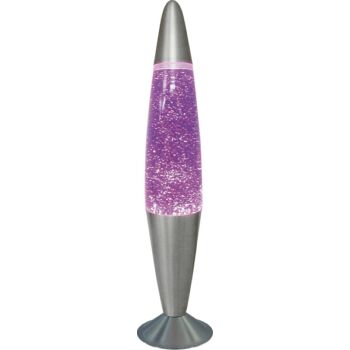 Lampa decor Rabalux GLITTER E14 25W inclus metal violet cu abajur sticla stil traditional IP20 - 4115