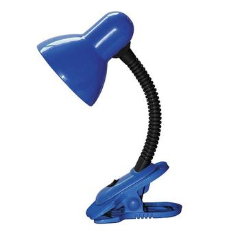 Veioza cu clema Rabalux DENNIS E27 metal plastic albastru cu abajur metal stil traditional IP20 - 4260