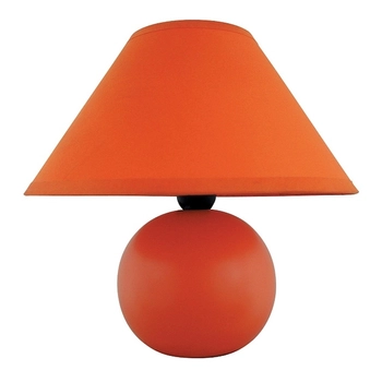 Veioza Rabalux ARIEL E14 ceramic portocaliu cu abajur textil stil traditional IP20 - 4904
