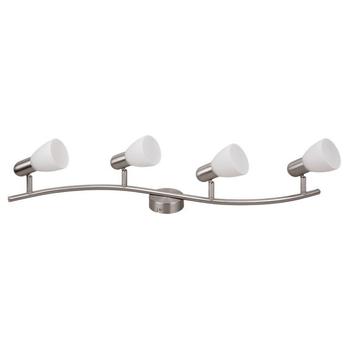 Spot Rabalux SOMA E14 metal crom satinat cu abajur sticla albstil traditional IP20 - 6304