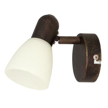 Spot Rabalux SOMA E14 metal maro antic cu abajur sticla cremstil clasic IP20 - 6591