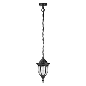 Pendul exterior Rabalux MILANO E27 metal negru cu abajur sticla transparentstil clasic IP43 - 8344