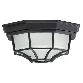 Plafoniera exterior Rabalux MILANO E27 metal negru cu abajur sticla transparentstil clasic IP43 - 8346