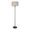 Lampadar Eglo FENIGLIA metal, textil, negru, gri, E27 - 900862