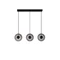 Pendul NovaLuce BALLET metal, sticla, negru, gri, LED Triac,  24W, 3000K, 660 Lm - NL-9416945