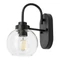Aplica de perete pentru baie Rabalux TIRINA metal, sticla, negru, transparent, E27 - Rabalux-75005