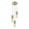 Pendul Globo ANNIKA metal sticla chihlimbar E27 3x 25W (nu contine) IP20 - 21000-3HM