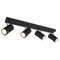 Spot Globo ROBBY metal negru mat metal negru mat GU10 4x 35W (nu contine) IP20 - 57911-4B