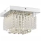 Plafoniera Globo MATHILDA metal chrom tije sticla LED 1x 12W 4000K (inclus) IP20 - 68396-12