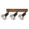 Spot Rabalux ZEUS E14 metal lemn stejar cu abajur metal negru matstil Industrial IP20 - 3139