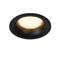 Spot incastrabil baie Lucide ZIVA stil modern aluminiu negru forma rotund GU10 IP44 - 09923/01/30