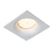 Spot incastrabil baie Lucide ZIVA stil modern aluminiu alb forma unghiular GU10 IP44 - 09924/01/31