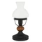 Veioza Rabalux PETRONEL E27 metal lemn negru mat cu abajur sticla sticla opalstil clasic IP20 - 7072