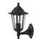 Aplica exterior Rabalux VELENCE E27 metal negru cu abajur sticla transparentstil clasic IP43 - 8204