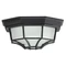 Plafoniera exterior Rabalux MILANO E27 metal negru cu abajur sticla transparentstil clasic IP43 - 8346